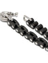 Pulsera de oro rosa de 18 kt con diamantes blancos y negros